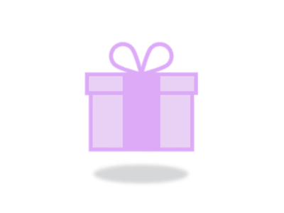 Floating Gift - GIF animation box gift gift gif present present gif purple ui