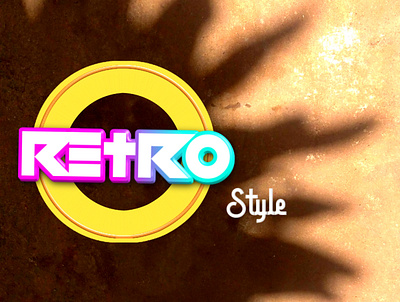 Retro Style 3d animation branding graphic design logo