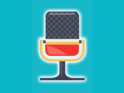 Microphone digital icon illustration microphone