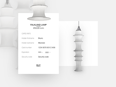 Day 004 - Credit Card Payment challenge checkout credit card daily100 form lamp payment product ui up white widget