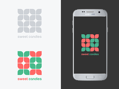 sweet candies logo modules sweets