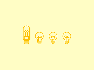 Light bulb Icons Exploration icons light bulb linear