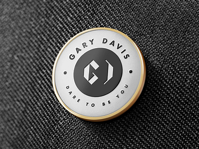 Gary Davis Pin Badge badge clean elegant minimal pin
