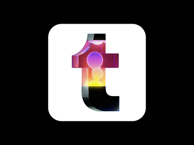 Tumblr App Icon 3d branding lava lamp logo nostalgia tumblr