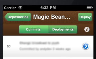 Improving Design beanstalk brown buttons green iphone nav bar