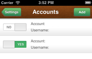 Magic Bean for iOS Accounts