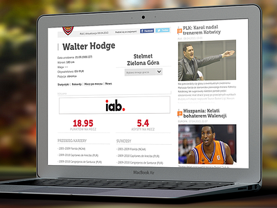 Basketball Site - Player Profile