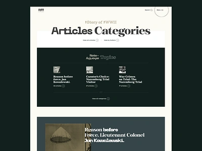 WW2 - Magazine - Typography typography ui web wip ww2