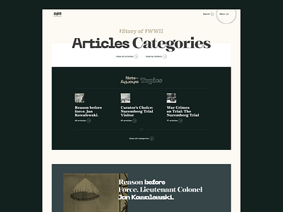 WW2 - Magazine - Typography typography ui web wip ww2