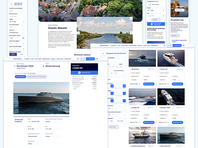 M - Travel / Booking site booki poland travel ui web website yacht