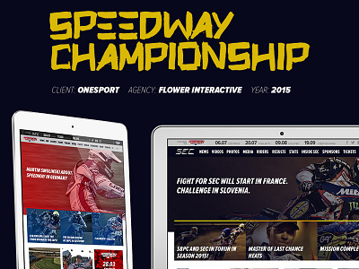 Speedway Championship behance championship design european motosport presentation sport web