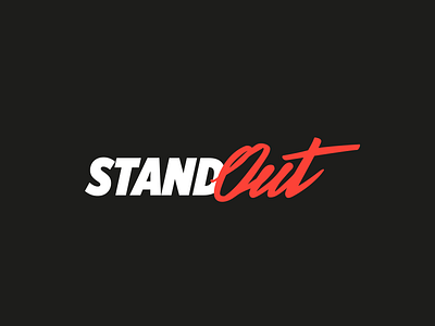 StandOut - agency rebranding branding calligraphy lettering logo poland typo