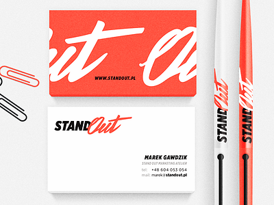 Standout - logo & business card branding business calligraphy card lettering logo poland typo