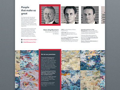 About - People & Art section about grid info poland polska profile ui ux web web design