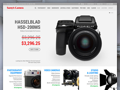 eCommerce Redesign Proposal ecommerce grid photography pitch shop website