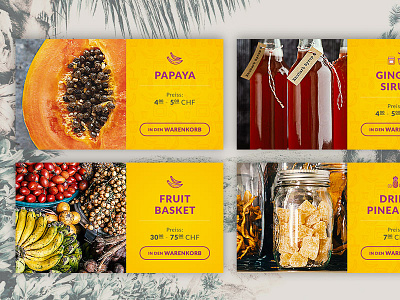 Product Cards - Fruits eShop