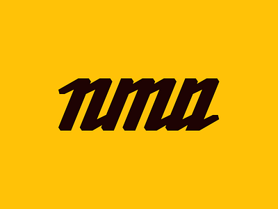 NMA agency concept digital lettering logo typography us usa