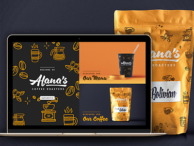 Coffee Shop - web branding coffee logo pitch pouch usa web wip