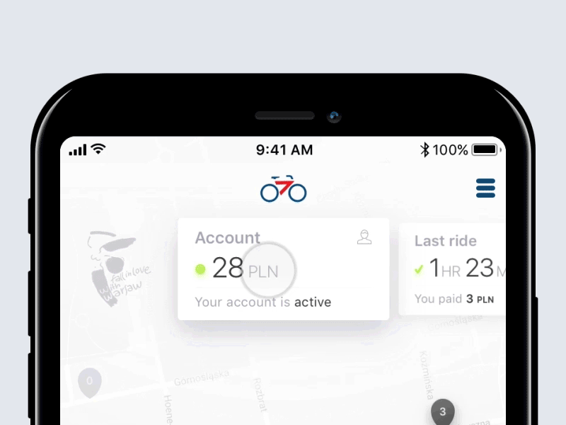 Veturilo - Bike Sharing App Concept app bike concept iphone nextbike poland polska share sharing veturilo warsaw warszawa