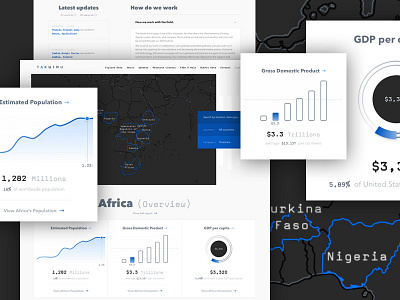 Takwimu - design explorations africa data mapbox maps statistics stats takwimu ui visualization web