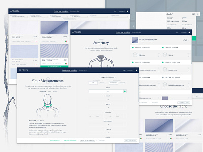 Apposta - Initial view design ecommerce initial poland tailor ui web