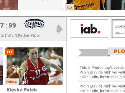 Basketball News Website basketball news redesign