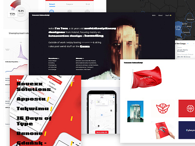 Portfolio reboot branding designer poland portfolio showcase ui web