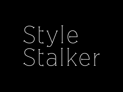 StyleStalker blog brand fashion id logo typography