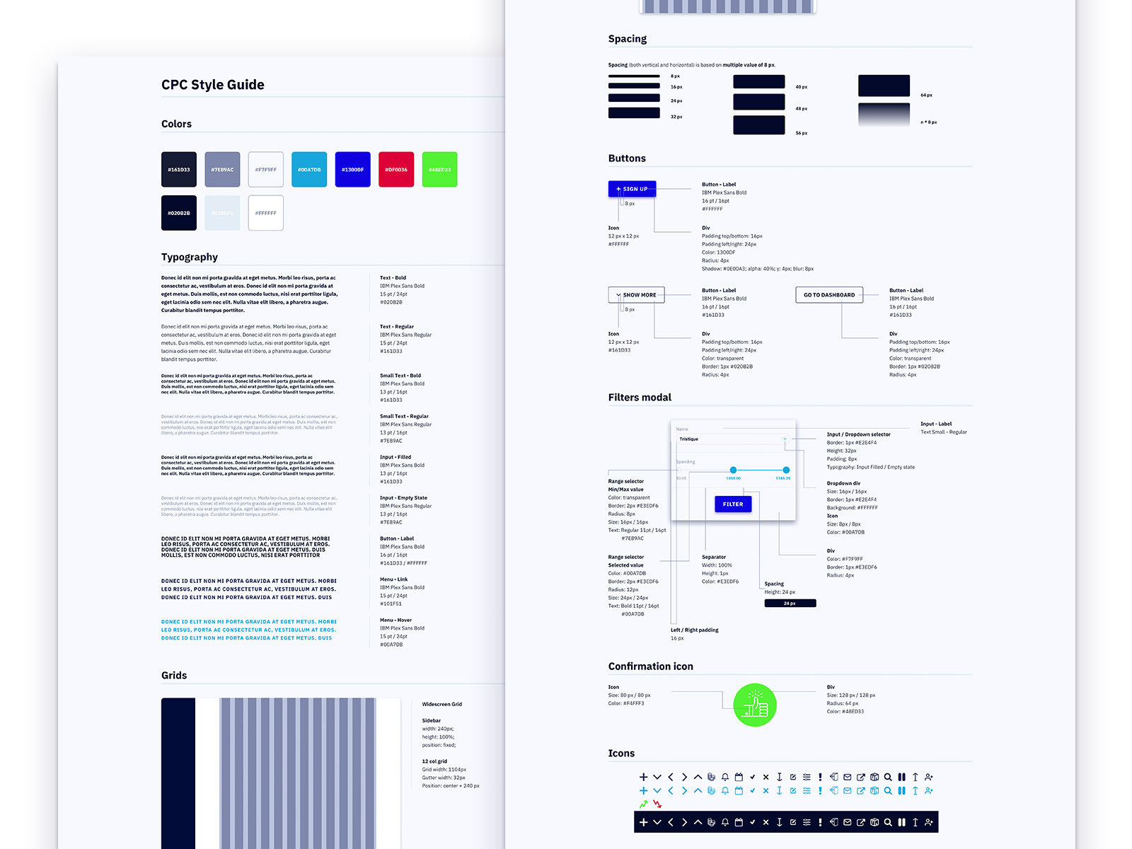 Style Guide by Tomek Zelmanski on Dribbble