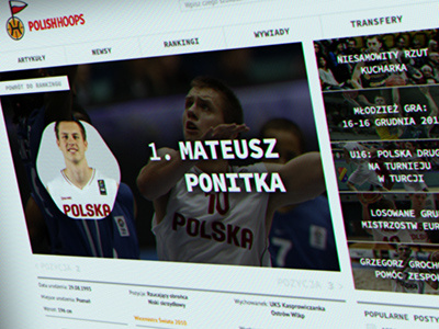BasketBall Prospects - Redesign - Profile Page basketball poland ui webdesign