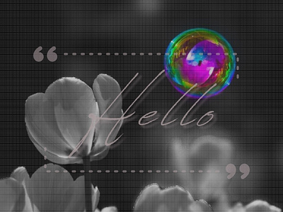 “Hello” design