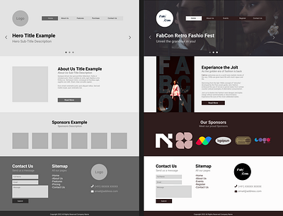 UI Design for Landing Page of a Fashion Fest Website design figma graphic design ui