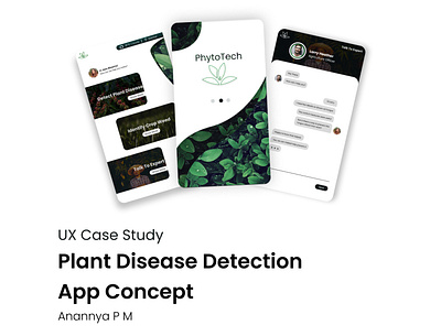 UX Case Study - Plant Disease Detection App app design case study casestudy design design thinking figma graphic design prototyping ui ui design uiux ux wireframes