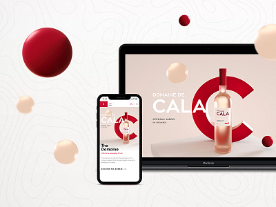 Domaine de Cala branding interface luxury responsive ui ux website wine