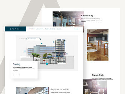 Palatin - Property page architecture minimal real estate web