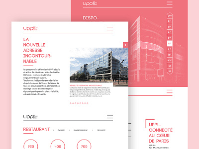 Upp architecture interface real estate responsive web