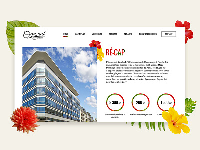 Capsud architecture flowers jungle real estate responsive web website