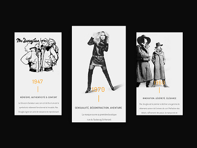 Mac Douglas - History black fashion handbag history luxury mobile responsive website
