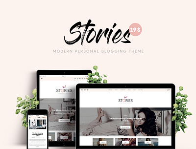 Stories - Blogger Template for Download! blog blogger blogging design template theme ui ux