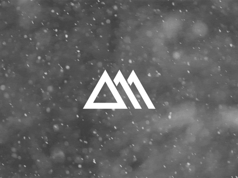 Mountain Logo abstract abstraction black and white colorado design flat illustration logo mountain snow snowing