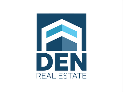 DEN RE Logo Opt. No. 3 abstract airport building commercial denver estate international logo real wings