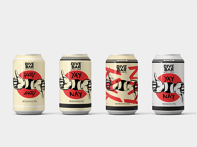 Yay or Nay IPA Can Design Variants beer brewery can colorado denver design label local mockup