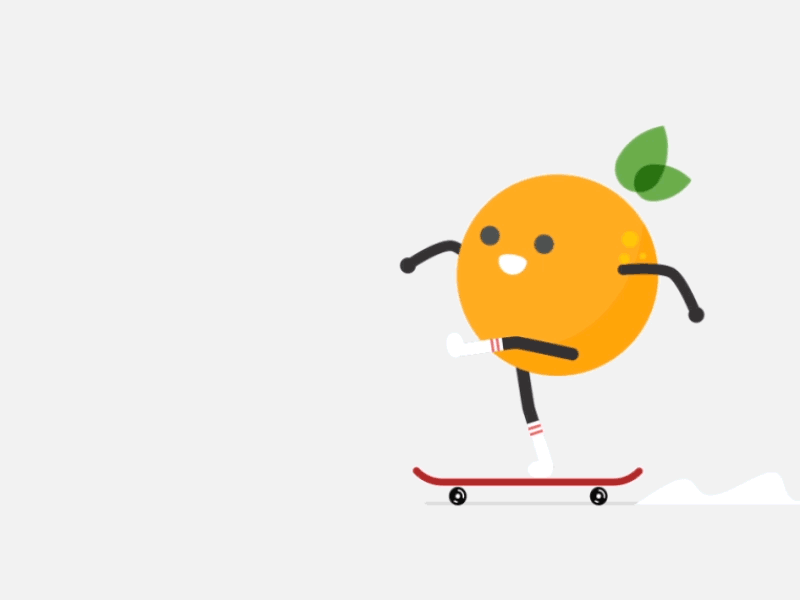 Skate orange orange time