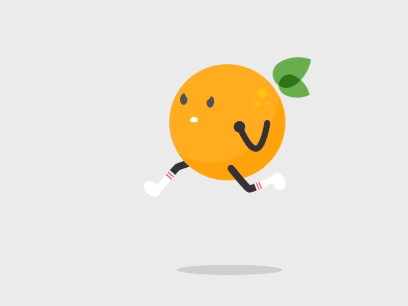 奔跑的橙子 Running orange orange time