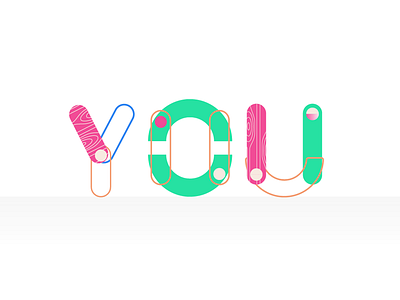 You design graphic text