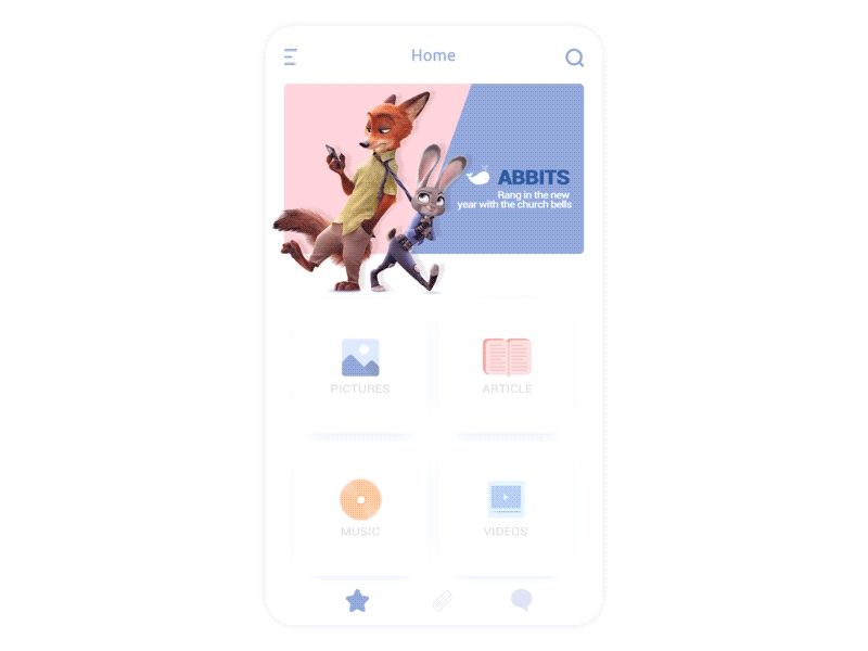Zoop design animation icon illustration interface landing ui