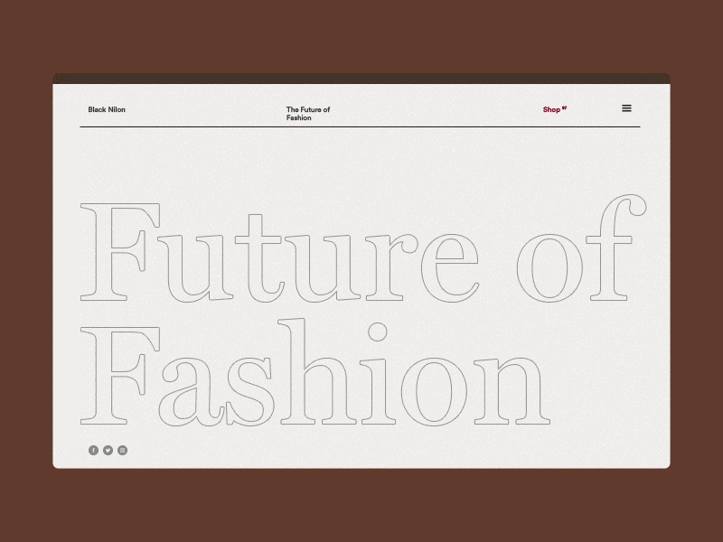 Fashion Homepage - animation anim animation design fashion gif grid interaction motion transition ui ux web