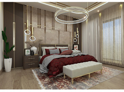 Master Bedroom 3d bedroom design render