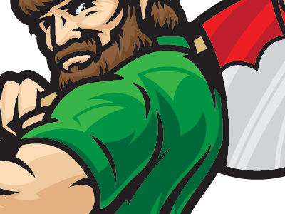 Lumberjack Power axe illustration lumberjack power strength