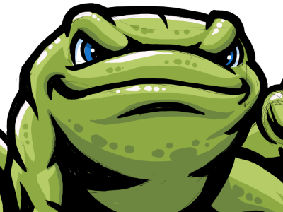 Power Frog frog illustration powerful mascot
